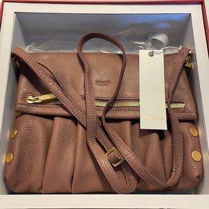 Hammit Convertible Pleated Crossbody Purse VIP Pink NWT